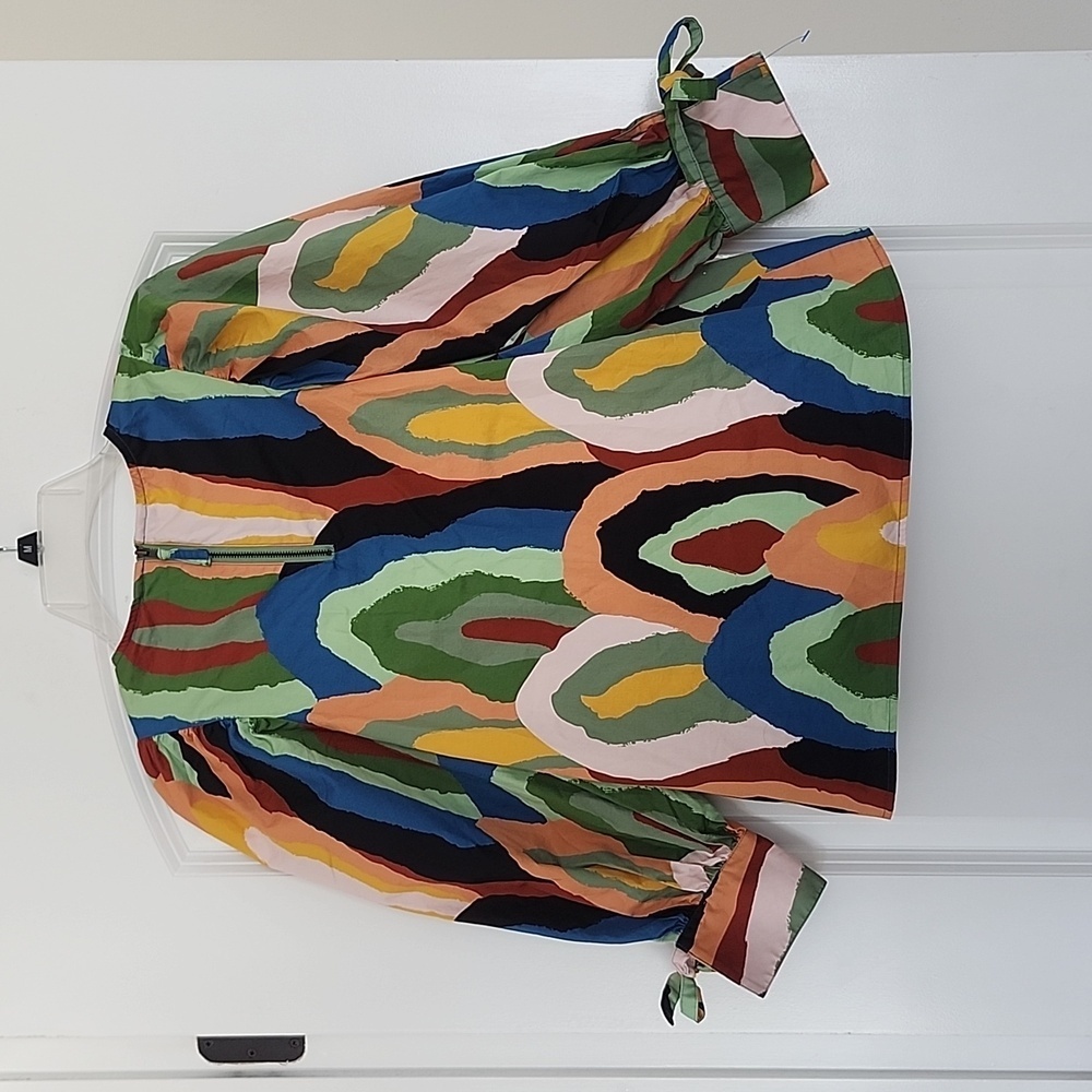 NWOT CROSBY by Mollie Burch Multicolor Patterned Shirt - Picture 7 of 15